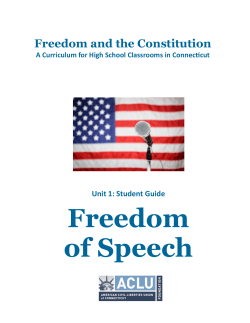 the Student Guide - ACLU-CT