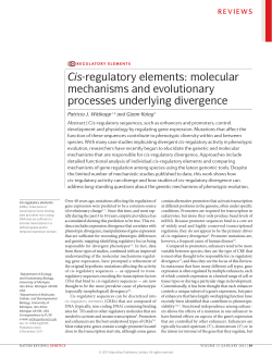 Cis-regulatory elements