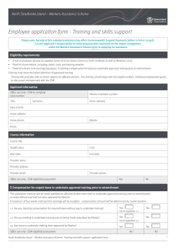 Training and skills support