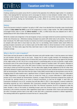 Taxation - Civitas