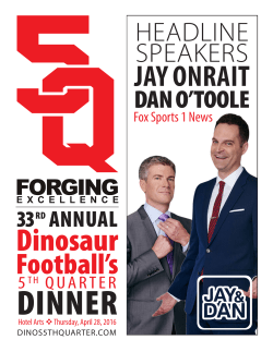 JAY ONRAIT Football`s - Supporting U of C Dinos Football