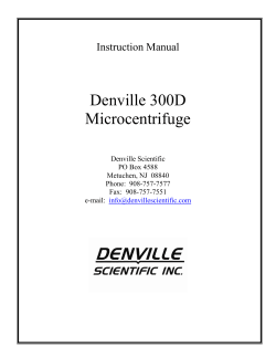 Denville 300D Microcentrifuge