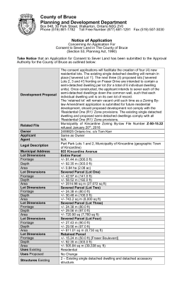 Public Notice - County of Bruce