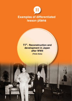 Reconstruction and development in Japan after WWII