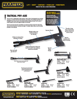 tactical pry&ndash;axe