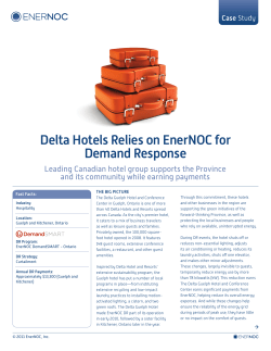 Delta Hotels Relies on EnerNOC for Demand Response
