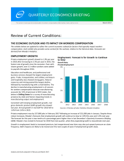 Quarterly Economics Briefing Newsletter March 2017