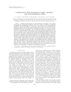 COMPARATIVE SEED SHADOWS OF BIRD-, MONKEY