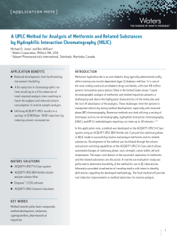 A UPLC Method for Analysis of Metformin and Related Substances