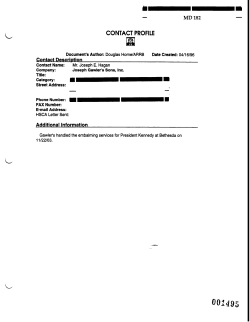 CONTACT PROFILE lza L