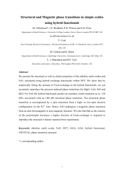 Structural and Magnetic phase transitions in simple