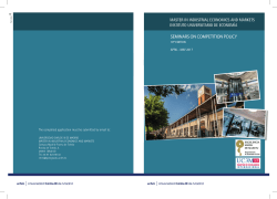 Seminars on Competition Policy