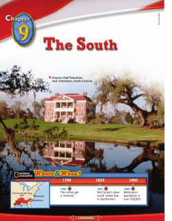 Chapter 9: The South - Social Studies with Ms. Teutsch