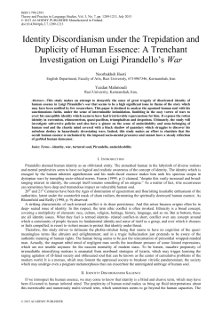 Identity Discordianism under the Trepidation and Duplicity of Human