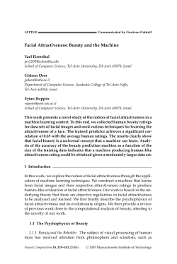 Facial Attractiveness: Beauty and the Machine