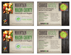 Macon County: Local Fruits and Vegetables