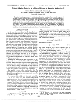 Critical Solution Behavior in a Binary Mixture of Gaussian Molecules. II