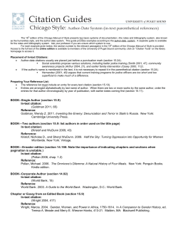 Author-Date System - University of Puget Sound