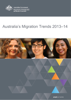 Australia`s Migration Trends 2013-14