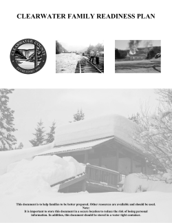 clearwater family readiness plan