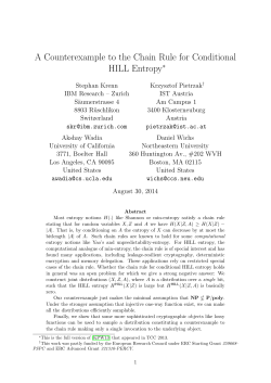 A Counterexample to the Chain Rule for Conditional HILL Entropy