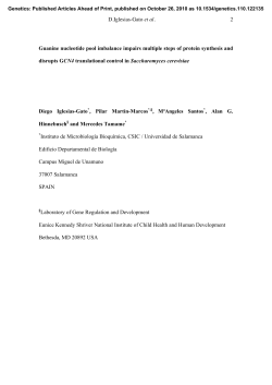 D.Iglesias-Gato et al. 2 Guanine nucleotide pool