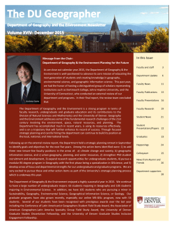 department updates, continued