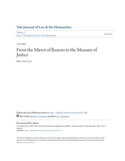From the Mirror of Reason to the Measure of Justice
