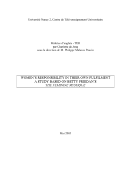the feminine mystique