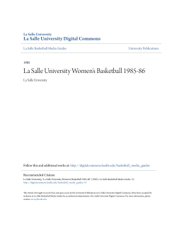 La Salle University Women`s Basketball 1985-86