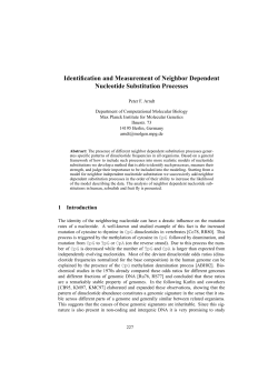 Identification and Measurement of Neighbor Dependent Nucleotide