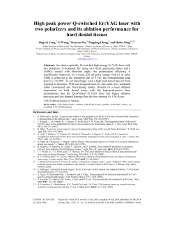 High peak power Q-switched Er:YAG laser with two polarizers and