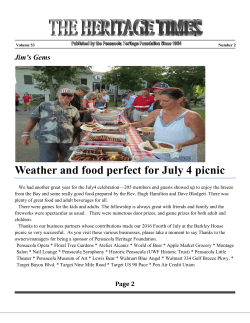 Heritage Times No.53 Vol #2 - Pensacola Heritage Foundation