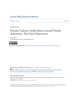 The Great Depression - ScholarWorks@GVSU