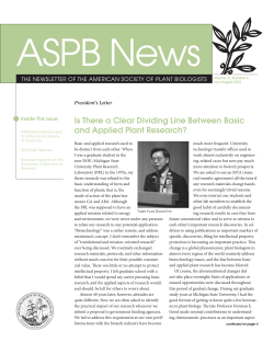 Is There a Clear Dividing Line Between Basic and Applied Plant