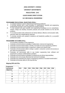 B.E. Mechanical Engineering
