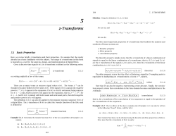 z-Transforms