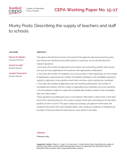 02/2015 - Center for Education Policy Analysis