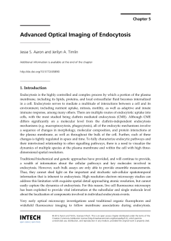 Advanced Optical Imaging of Endocytosis