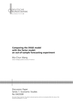 Comparing the DSGE model with the factor model: an out