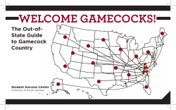 welcome gamecocks! - Student Affairs and Academic Support