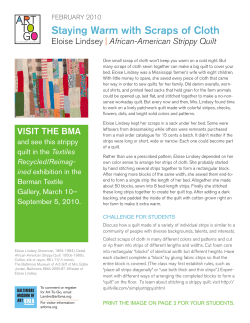 Staying Warm with Scraps of Cloth