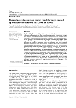 Guanidine reduces stop codon read