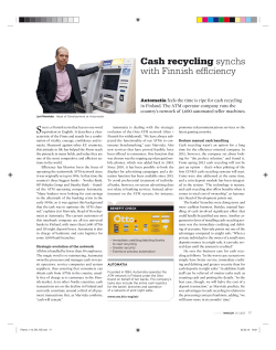 Cash recycling synchs with Finnish efficiency