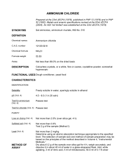 AMMONIUM CHLORIDE
