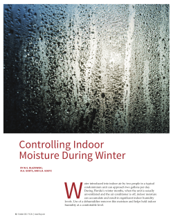 Controlling Indoor Moisture During Winter