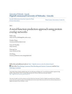 A novel function prediction approach using protein overlap networks