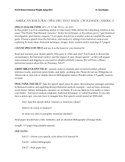 American Rhetoric: Speeches that Made (or