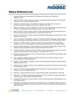 Ribose Reference List