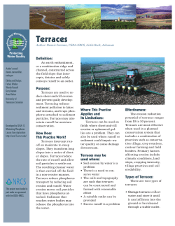 Terraces - COST 869